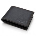 BLACK LEATHER WALLET