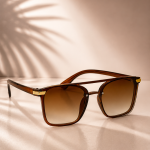 GLOSSY BROWN SUNGLASSES
