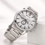 SILVER METAL STREP WATCH
