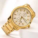 GOLDEN METAL STREP WATCH